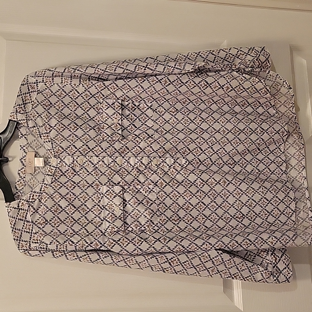 Roll Tab Sleeve Top by LOFT